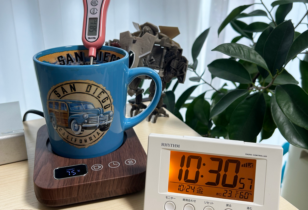 カップウォーマー温度テスト